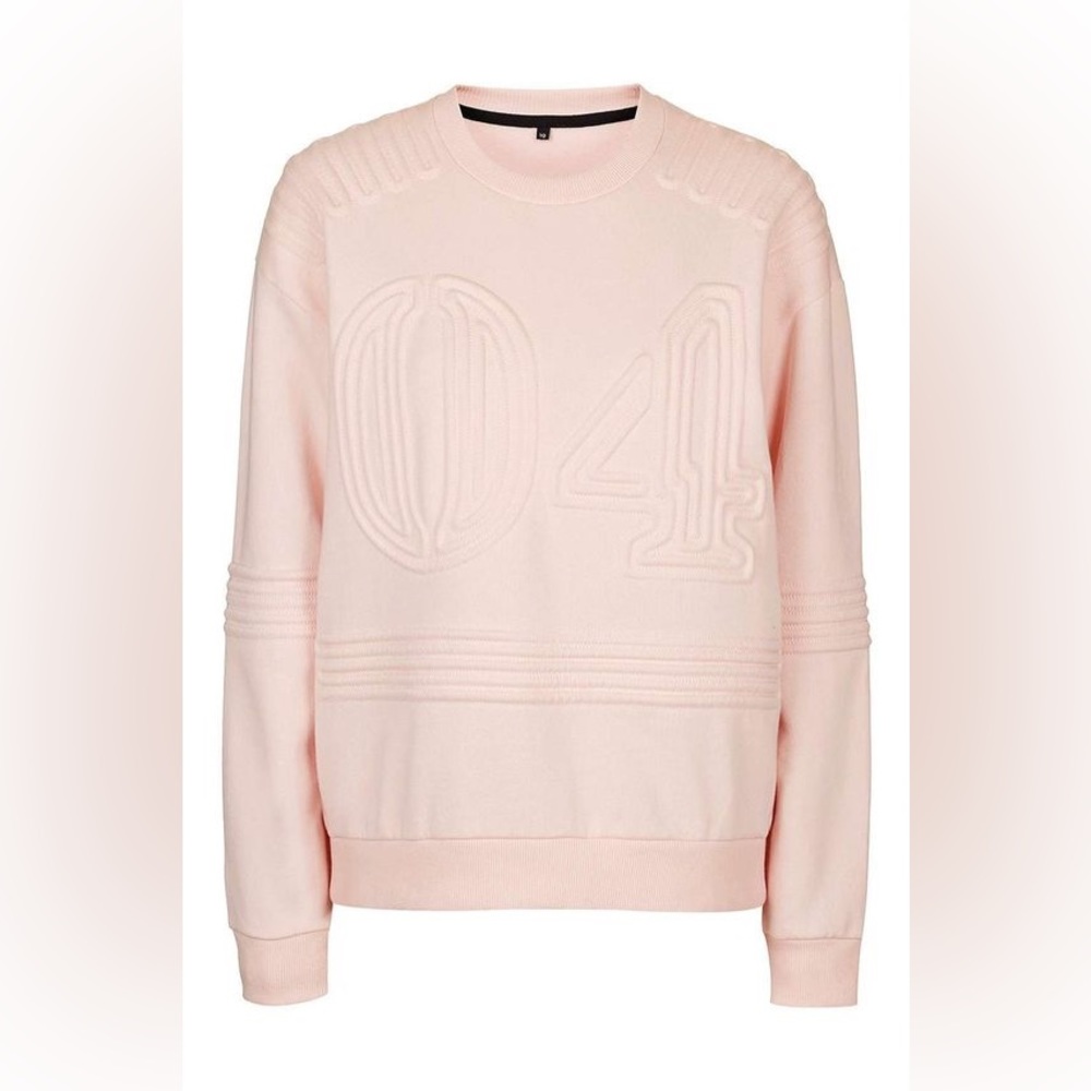 Ivy Park by Beyoncé Pale Peachy Pink Corded '04' Sweatshirt | XXS
